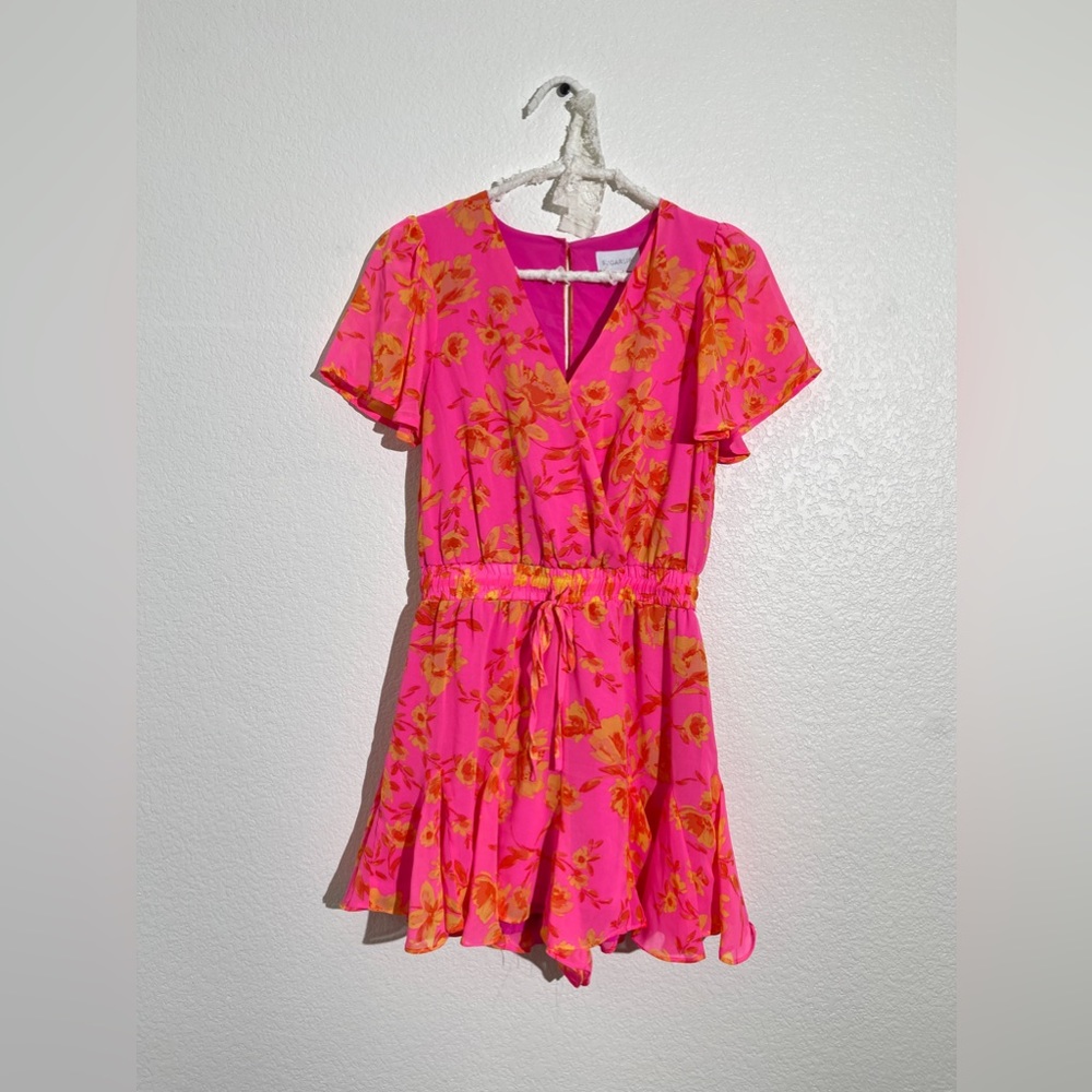 Aloha State of Mind floral ruffle romper